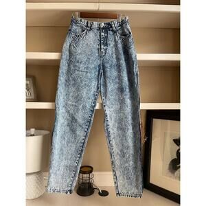 Brittania Acid Wash 80s Vintage Straight Leg Jeans